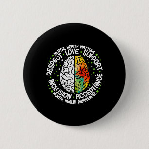 Mental Health Problems Fight Stigma Mental Health 6 Cm Round Badge