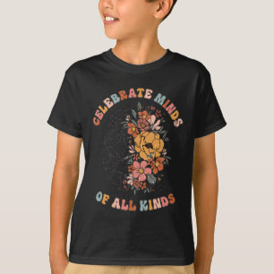 Mental Health Problems Floral Brain Graphic Health T-Shirt