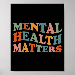 Mental Health Problems Human Brain Awareness Kids Poster