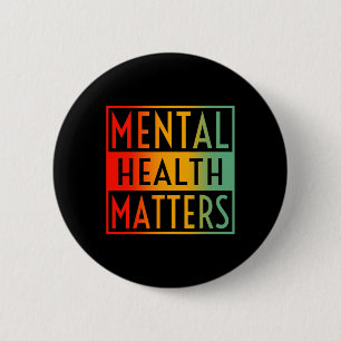 Mental Health Problems Human Brain Counsellor Ther 6 Cm Round Badge