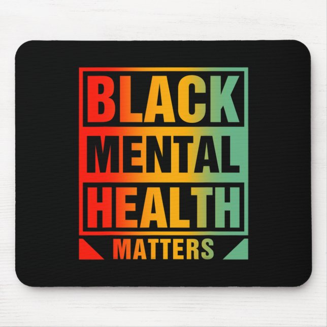 Mental Health Problems Human Brain Counsellor Ther Mouse Mat (Front)