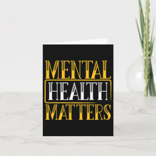Mental Health Problems - Human Brain Illness Aware Card