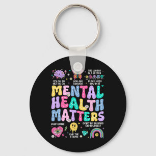Mental Health Problems Human Brain Illness Awarene Key Ring