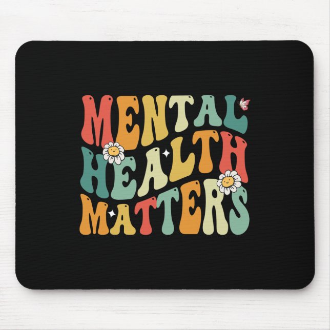 Mental Health Problems Human Brain Illness Awarene Mouse Mat (Front)