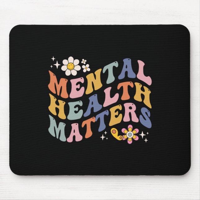 Mental Health Problems Human Brain Illness Awarene Mouse Mat (Front)