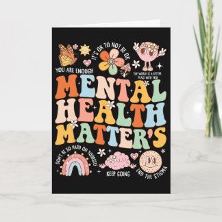 Mental Health Problems Human Brain Motivational Po Card