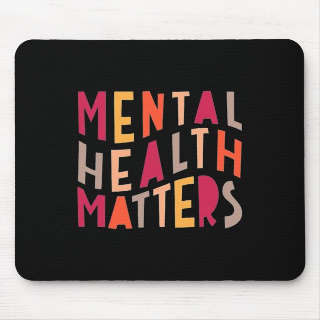 Mental Health Problems Motivational  Mouse Mat (Front)