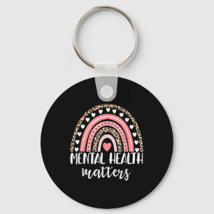 Mental Health Problems Rainbow Spread Awareness Me Key Ring
