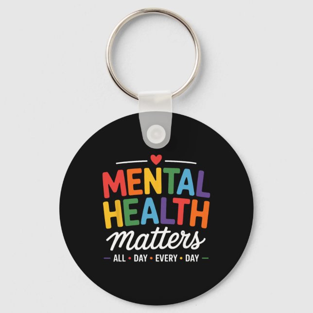 Mental Health Problems Therapist Psychologist  Key Ring (Front)