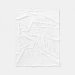 Mental Health Problems Therapy Gift Fleece Blanket