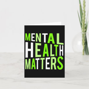 Mental Health Problems Typography For Anxiety Supp Card