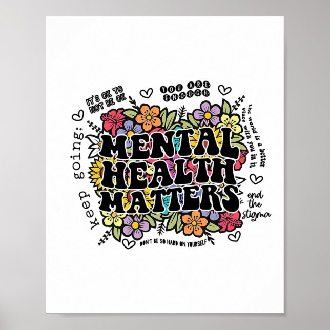 Mental Health Problems Women Men Kid  Poster (Front)