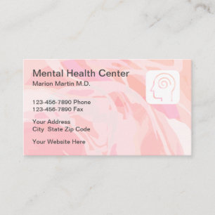 Mental Health Professional Psychotherapy Business Card