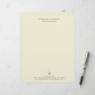 Mental Health Psychotherapist and Counsellors  Custom Letterhead