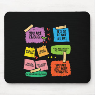 Mental Health Reminders Aware Counsellor Therapist Mouse Mat