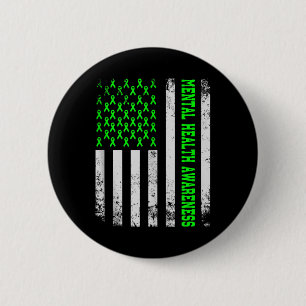 Mental Health S American Flag Mental Health Awaren 6 Cm Round Badge