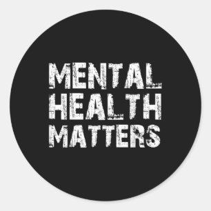 Mental Health S Awareness Classic Round Sticker