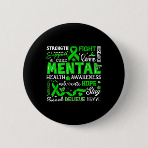 Mental Health S Awareness Hope Love Advocate Warri 6 Cm Round Badge