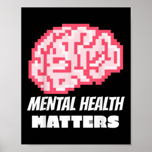 Mental Health S Awareness Human Brain Mental Healt Poster