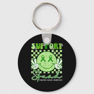 Mental Health S Awareness Support Squad Smile Face Key Ring