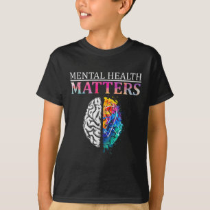 Mental Health S Brain Graphic Mental Health Awaren T-Shirt