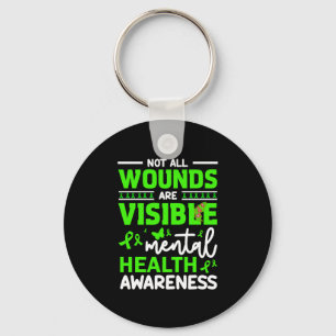 Mental Health S End The Stigma Psychology Therapy Key Ring