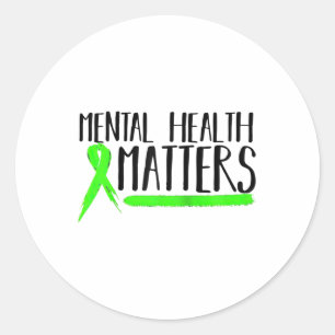 Mental Health S Gift Mental Health Awareness Shirt Classic Round Sticker