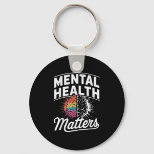 Mental Health S Human Brain Illness Awareness _1 Key Ring