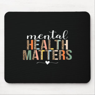 Mental Health S Human Brain Illness Awareness Leop Mouse Mat