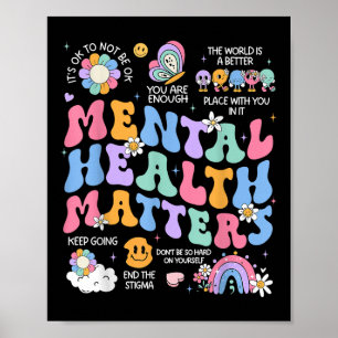 Mental Health S Human Brain Illness Awareness Poster