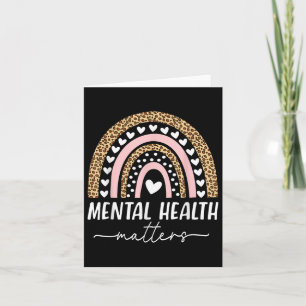 Mental Health S Human Brain Illness Awareness Rain Card