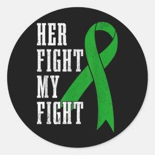 Mental Health S Mental Health Awareness Green Ribb Classic Round Sticker