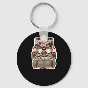 Mental Health S - Positive Affirmation Daily Medit Key Ring