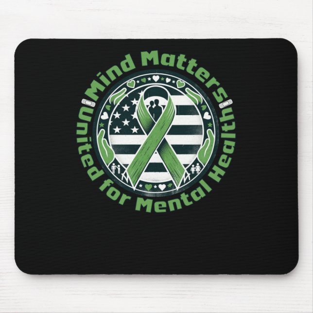Mental Health S Sticker19  Mouse Mat (Front)