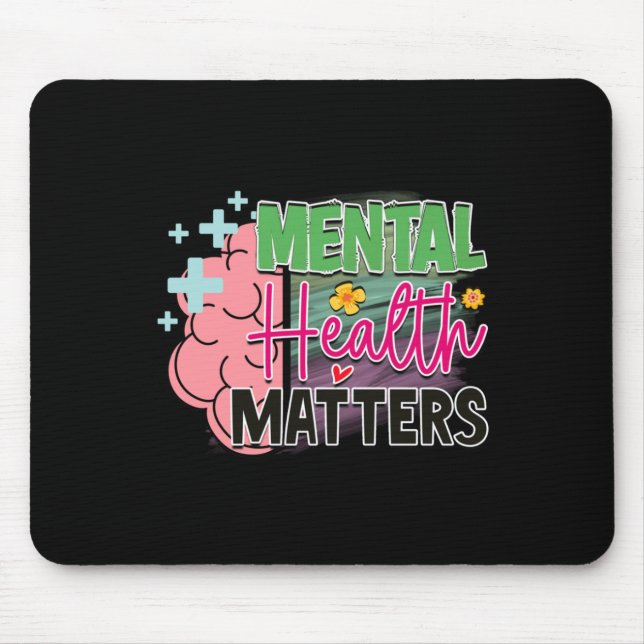 Mental Health S Sticker1  Mouse Mat (Front)