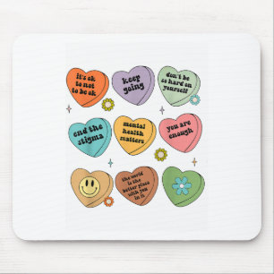 Mental Health S You Are Enough Self Care Awareness Mouse Mat