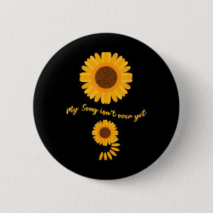 Mental Health Semicolon Sunflower Suicide Preventi 6 Cm Round Badge