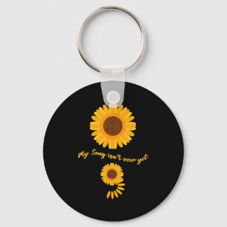 Mental Health Semicolon Sunflower Suicide Preventi Key Ring