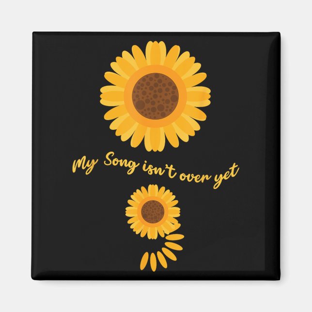 Mental Health Semicolon Sunflower Suicide Preventi Magnet (Front)