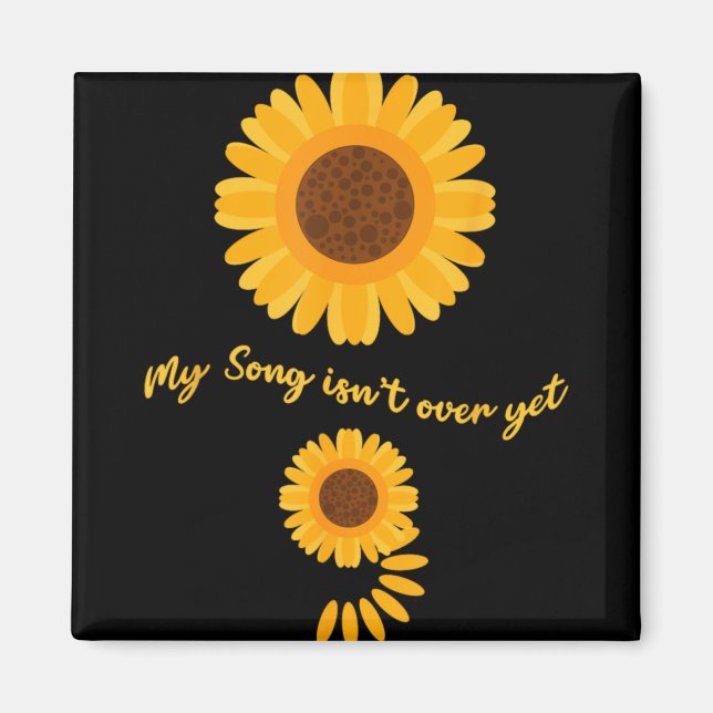 Mental Health Semicolon Sunflower Suicide Preventi Magnet (Front)