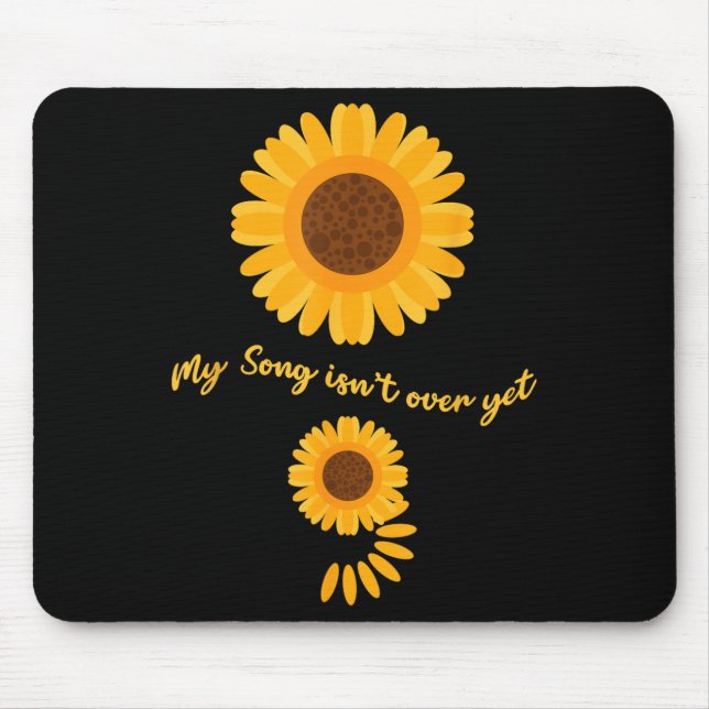 Mental Health Semicolon Sunflower Suicide Preventi Mouse Mat (Front)