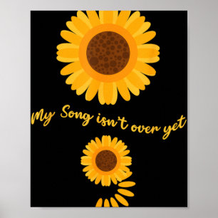 Mental Health Semicolon Sunflower Suicide Preventi Poster