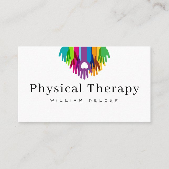 Mental Health Specialist Physical Therapy Health B Business Card (Front)