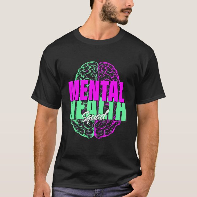 Mental Health Squad Appreciation Day Tie Dye Women T-Shirt (Front)