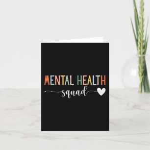 Mental Health Squad Brain Illness Mental Health Aw Card