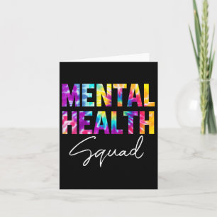 Mental Health Squad Brain Illness Mental Health Aw Card