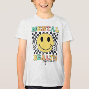 Mental Health Squad Brain Illness Mental Health Aw Tri-Blend Shirt