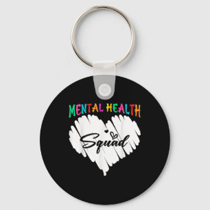 Mental Health Squad Fight The Stigma Brain Illness Key Ring