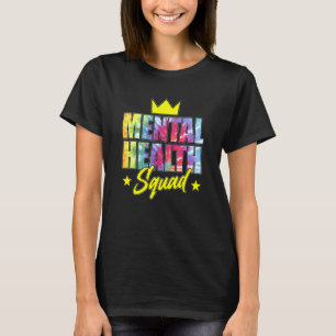 Mental Health Squad Green Ribbon Awareness Therapi T-Shirt