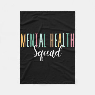 Mental Health Squad Mental Health Awareness Fleece Blanket